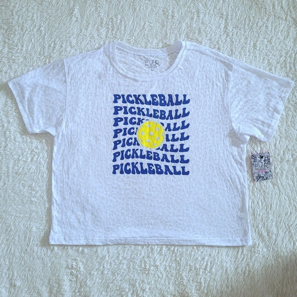 EVCR (Evolution🦍 and Creation👶) Pickleball🥒 Burnout🔥 Tee👕 - NWT